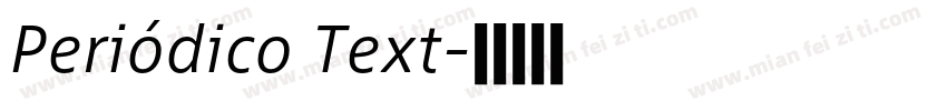 Periódico Text字体转换